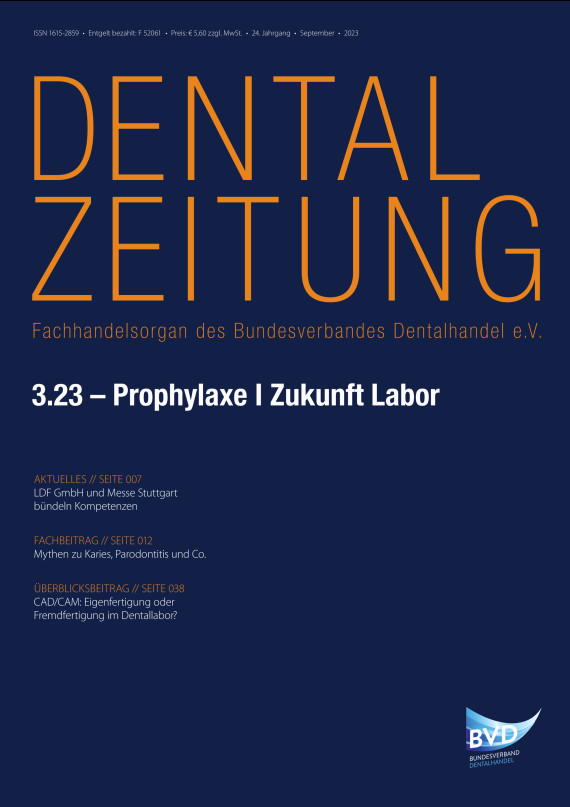 cover zu Dentalzeitung 03/2023